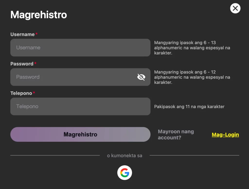 EM777 casino mobile registration for real money account